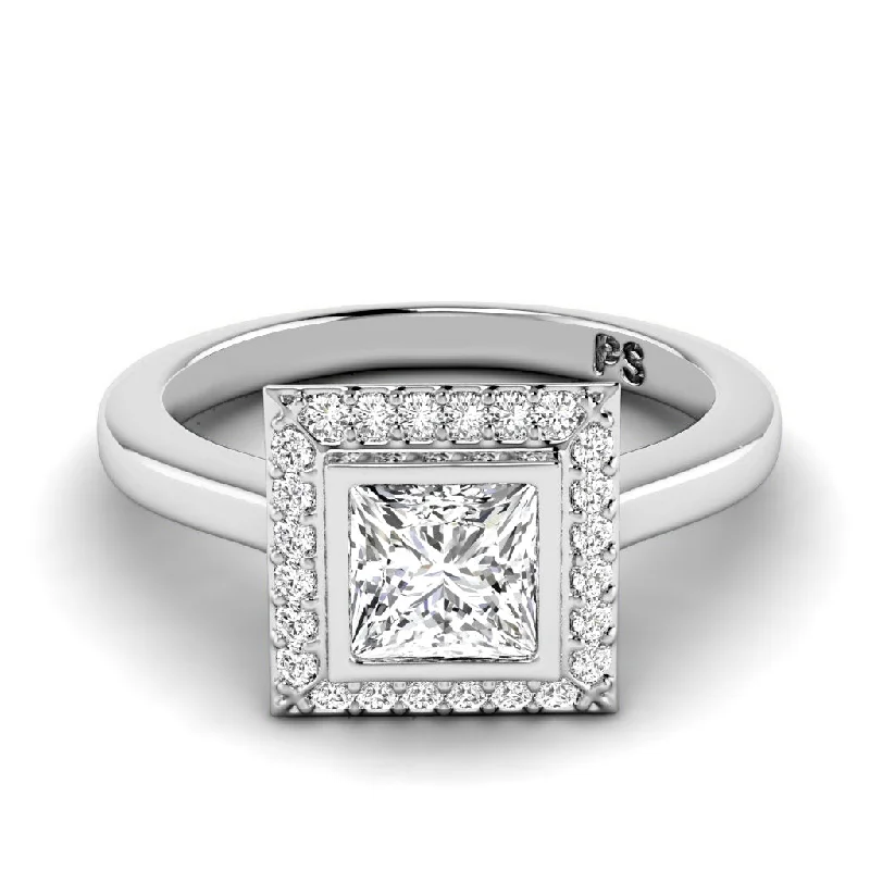 0.49-1.64 CT Round & Princess Cut Diamonds - Engagement Ring