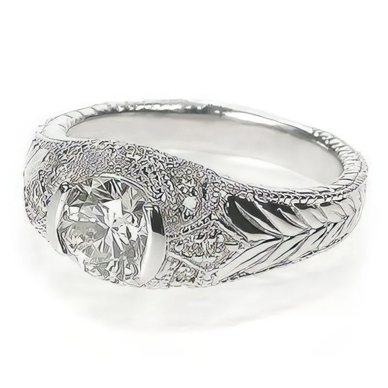 0.60-1.75 CT Round Cut Diamonds - Engagement Ring