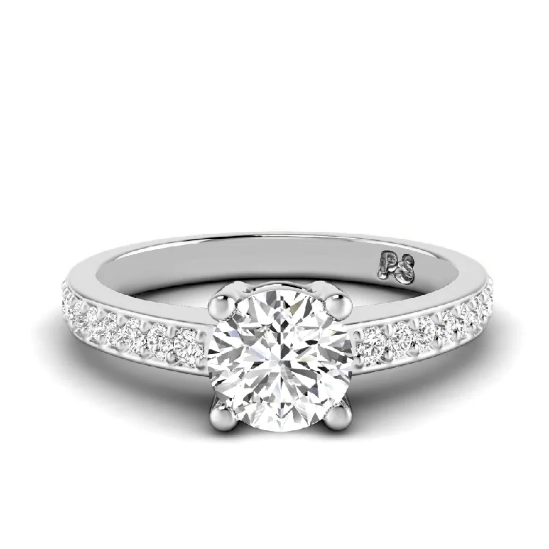 0.60-1.75 CT Round Cut Diamonds - Engagement Ring