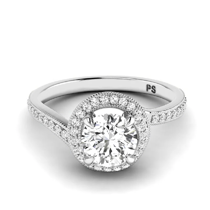 0.60-1.75 CT Round Cut Diamonds - Engagement Ring