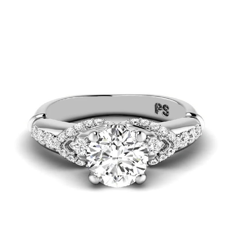 0.60-1.75 CT Round Cut Diamonds - Engagement Ring