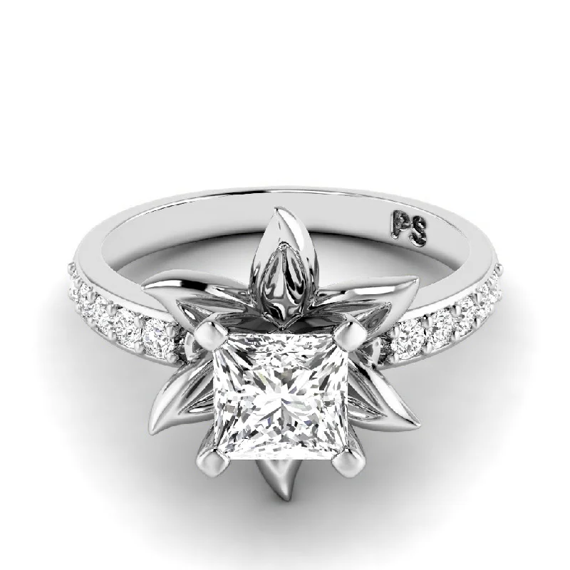 0.60-1.75 CT Round & Princess Cut Diamonds - Engagement Ring