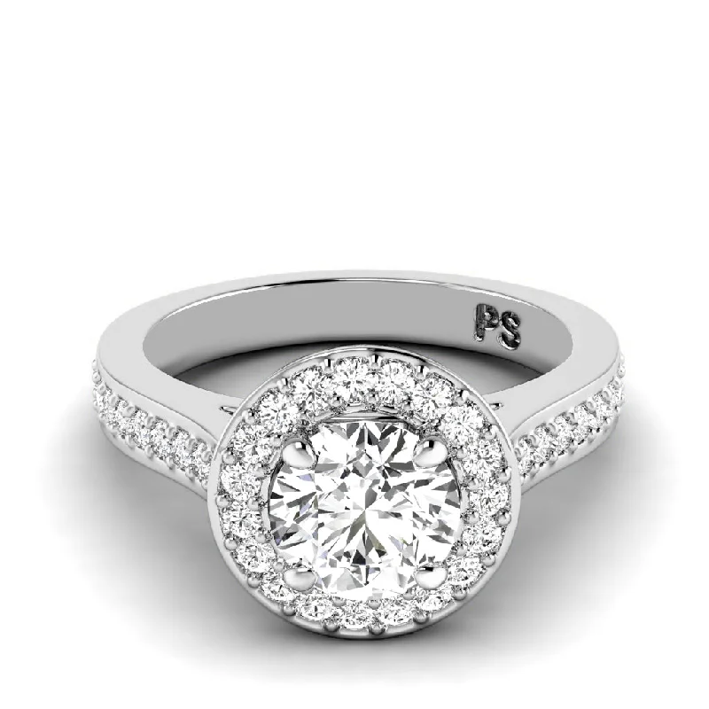 0.70-1.85 CT Round Cut Diamonds - Engagement Ring