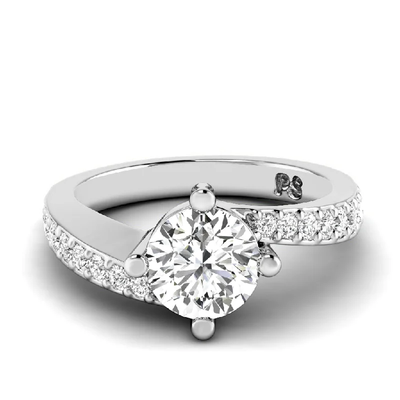 0.70-1.85 CT Round Cut Diamonds - Engagement Ring