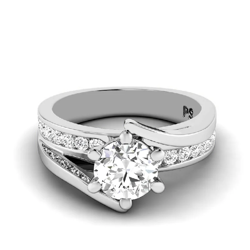 0.70-1.85 CT Round Cut Diamonds - Engagement Ring