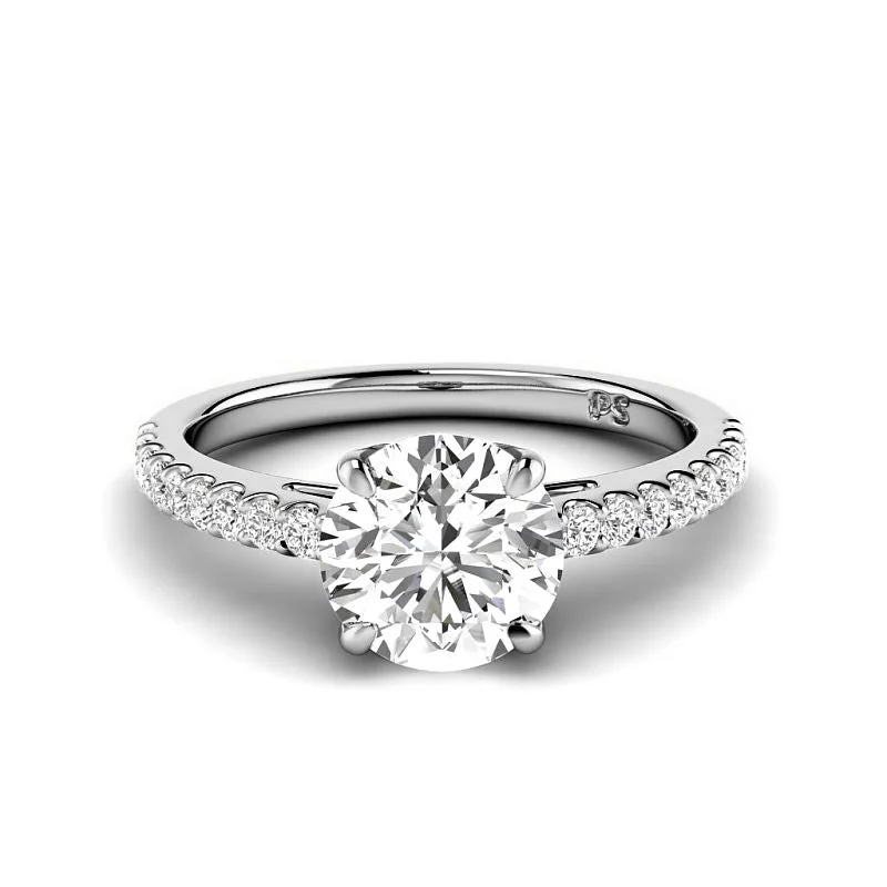 0.75-3.25 CT Round Cut Lab Grown Diamonds - Engagement Ring