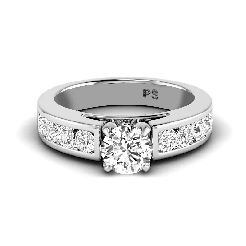 0.80-1.95 CT Round Cut Diamonds - Engagement Ring