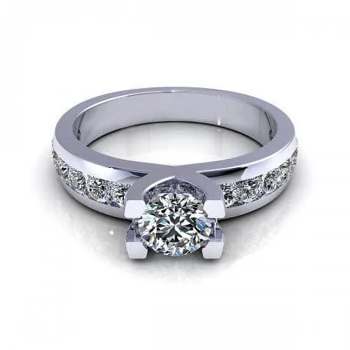 0.95-2.10 CT Round Cut Diamonds - Engagement Ring