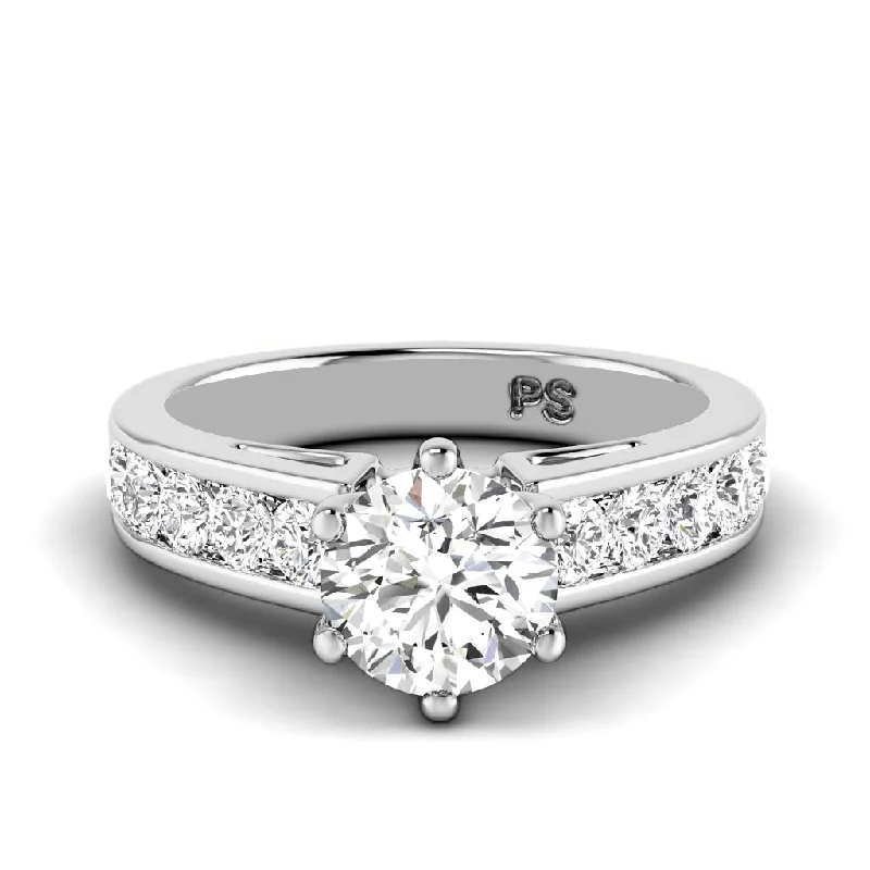 1.00-2.15 CT Round Cut Diamonds - Engagement Ring