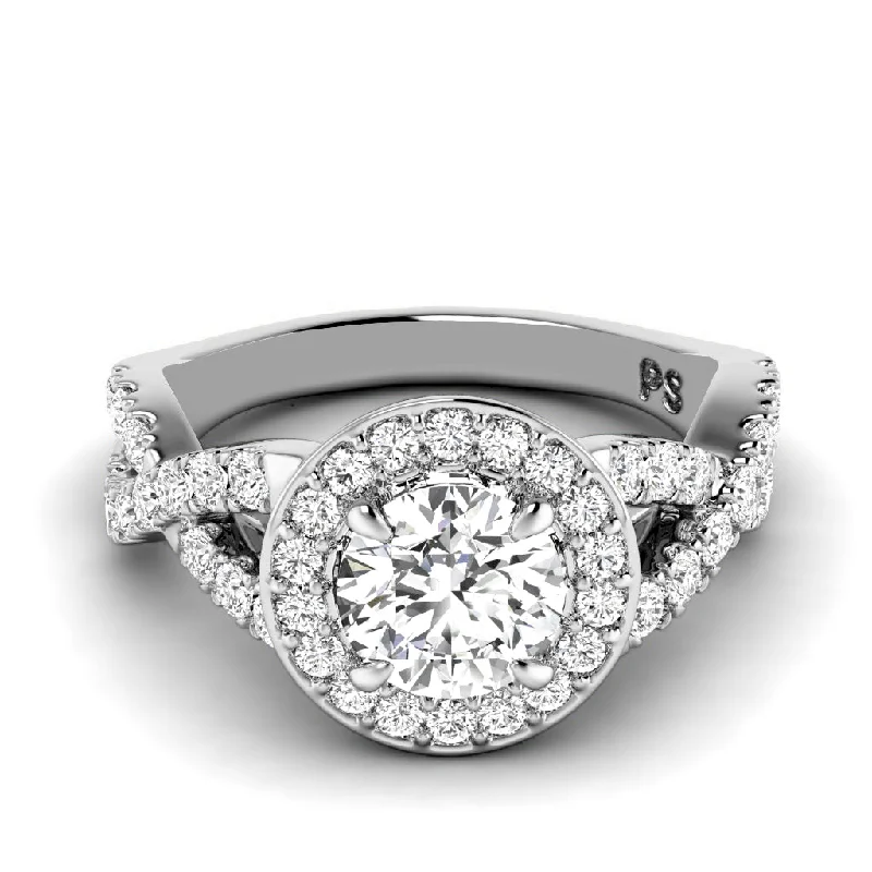 1.00-2.15 CT Round Cut Diamonds - Engagement Ring