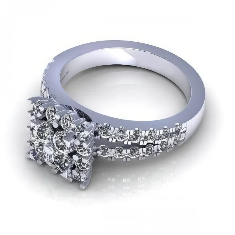 1.25 CT Round Cut Diamonds - Engagement Ring