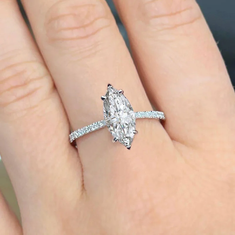 Josie Hidden Halo Lab Grown Diamond Engagement Ring