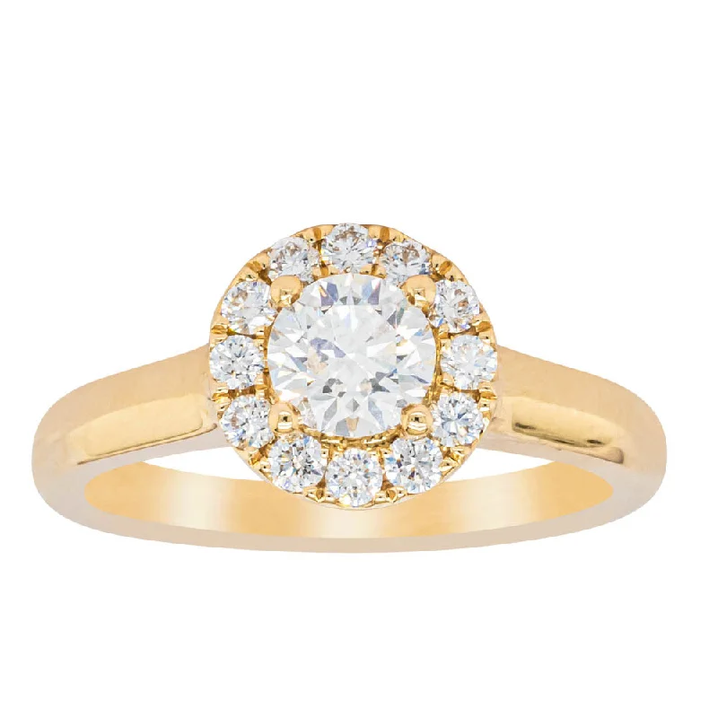 18ct Yellow Gold .50ct Diamond Eclipse Ring