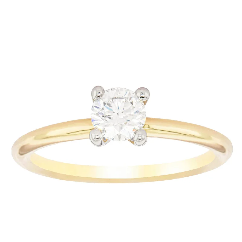 18ct Yellow Gold .50ct Diamond Melba Ring