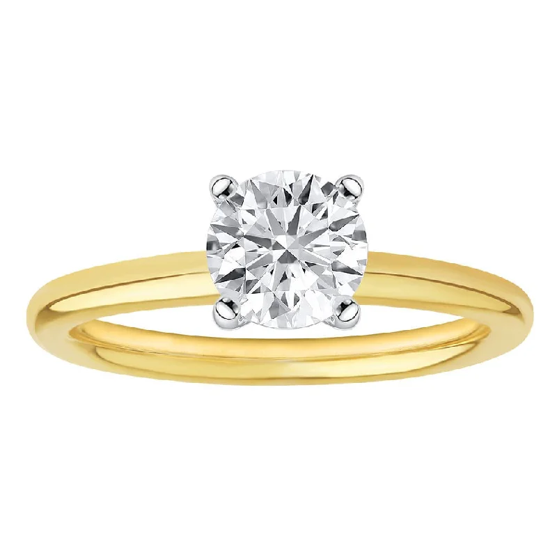 1ct Certified Lab Grown Diamond Solitaire Engagement Ring