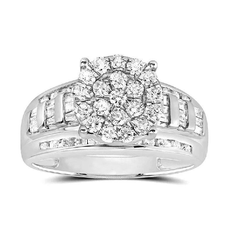 1ctw Diamond Cluster Promise Forever Ring