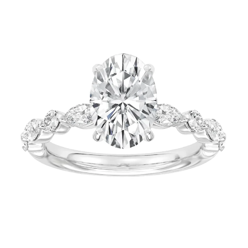 3.36ctw Certified Lab Grown Diamond Engagement Ring