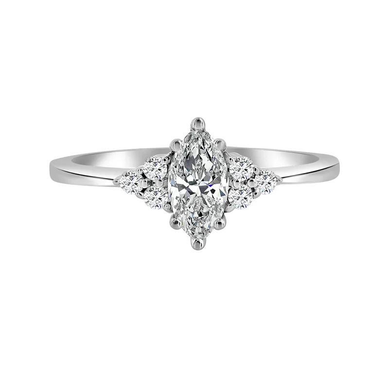 .62ctw Petite Marquise Lab Grown Diamond Engagement Ring