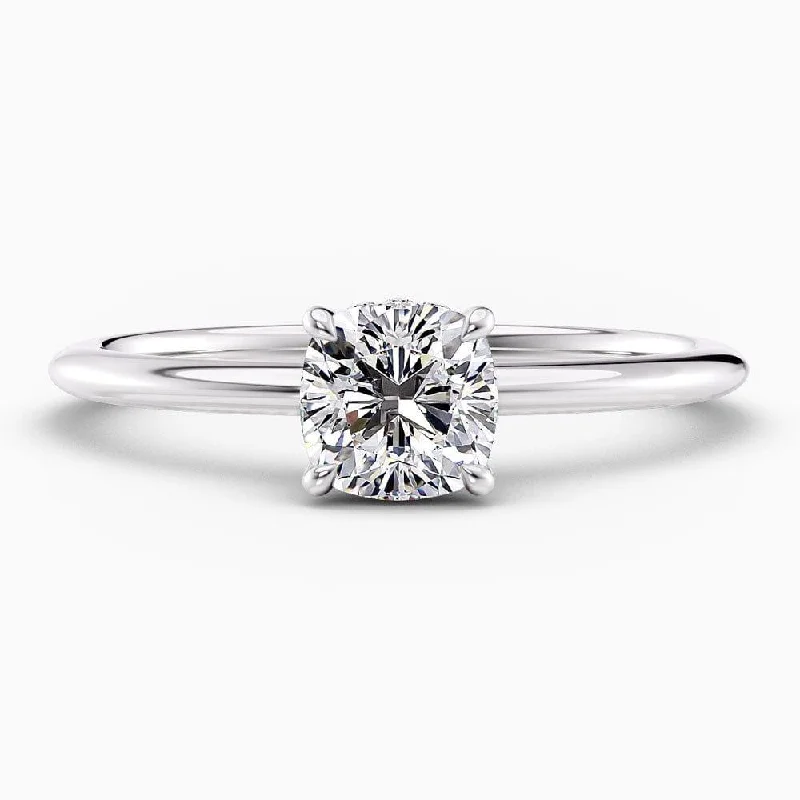 Aldari Hidden Halo Lab Grown Diamond Engagement Ring