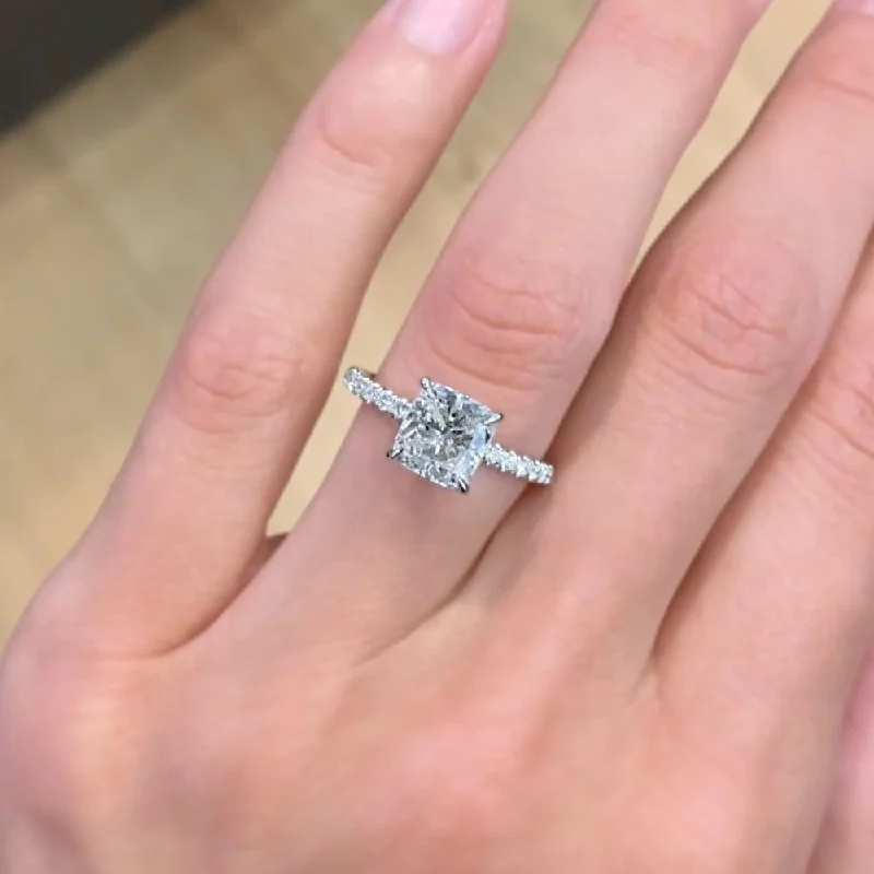 Belle Hidden Halo Lab Grown Diamond Engagement Ring