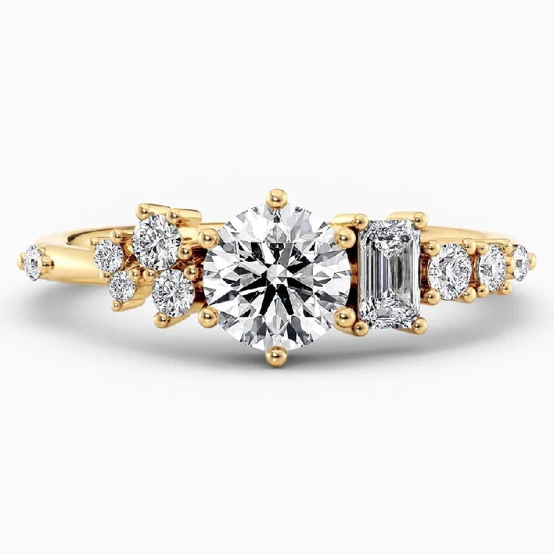 Candace Cluster Lab Grown Diamond Engagement Ring