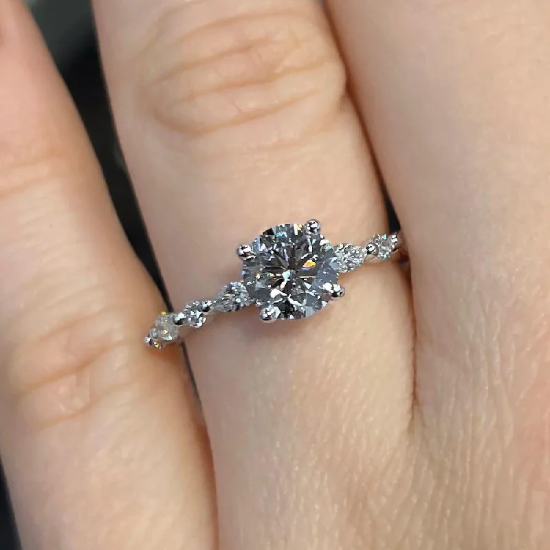 Eden Shared Prong Lab Grown Diamond Engagement Ring