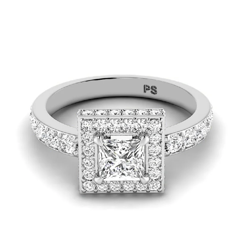 1.50-4.00 CT Round & Princess Cut Lab Grown Diamonds - Engagement Ring