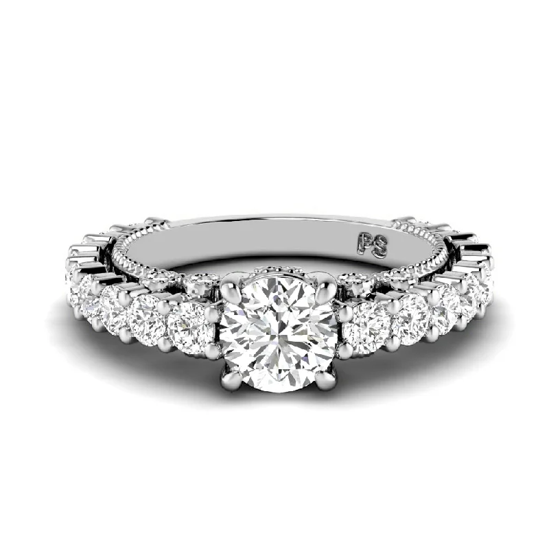 2.20-4.70 CT Round Cut Lab Grown Diamonds - Engagement Ring