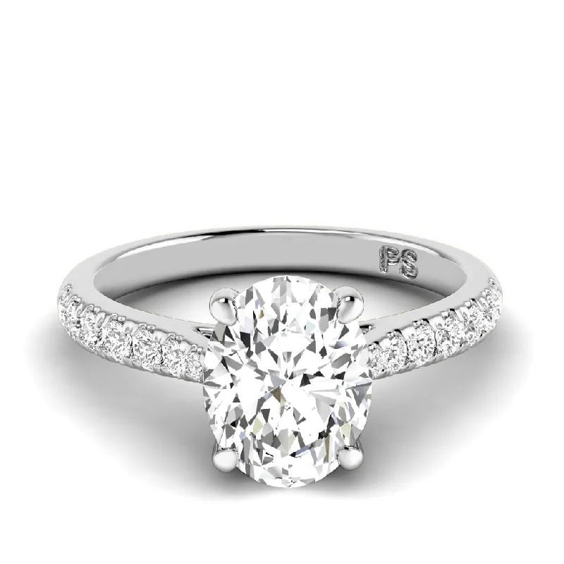 0.85-3.35 CT Round & Oval Cut Lab Grown Diamonds - Engagement Ring