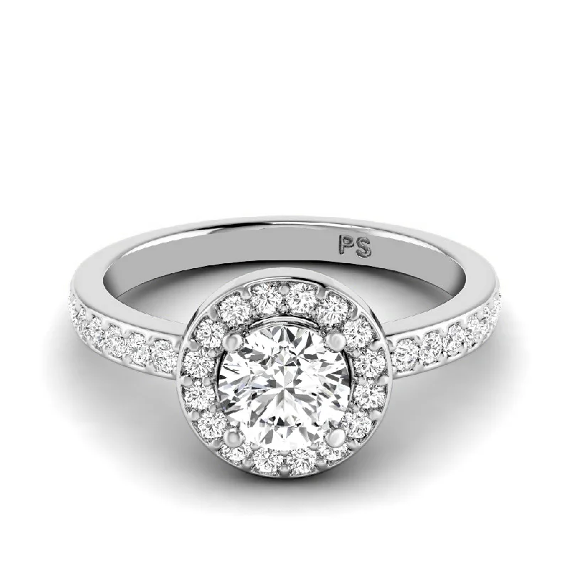 0.90-3.40 CT Round Cut Lab Grown Diamonds - Engagement Ring