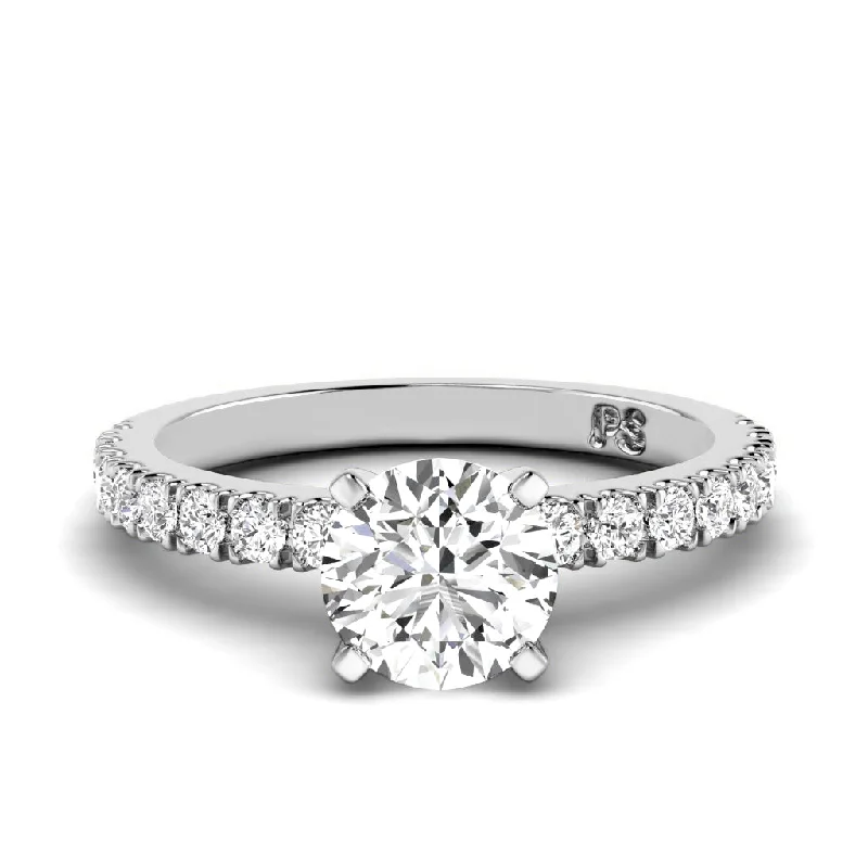 0.90-3.40 CT Round Cut Lab Grown Diamonds - Engagement Ring