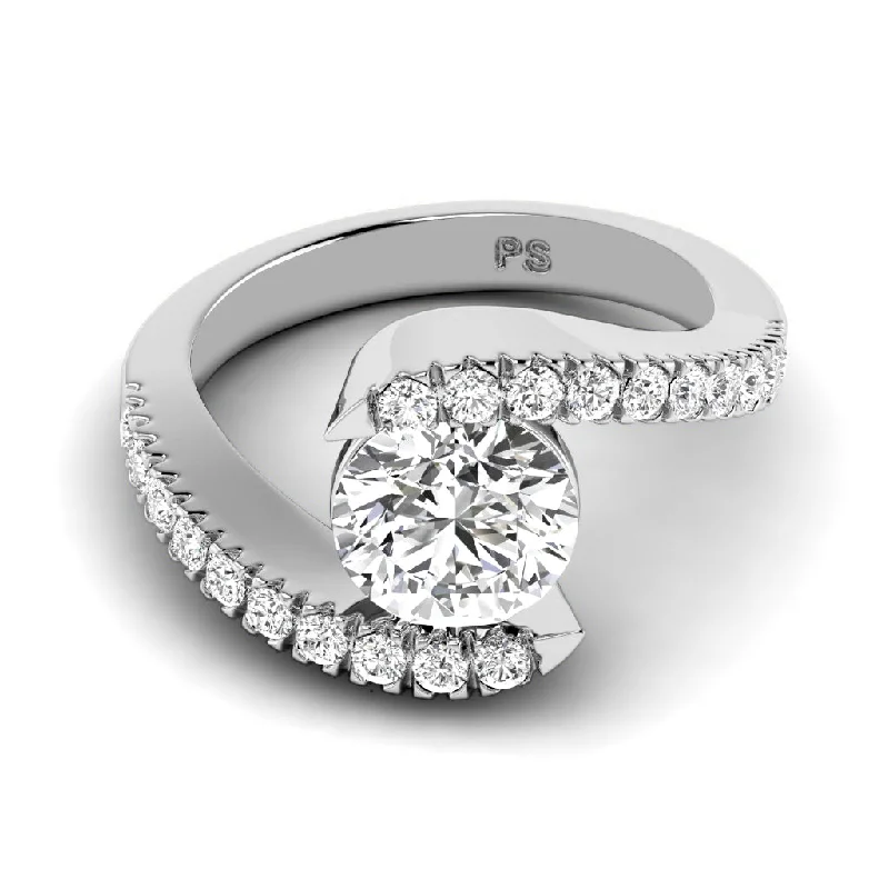 0.80-3.30 CT Round Cut Lab Grown Diamonds - Engagement Ring