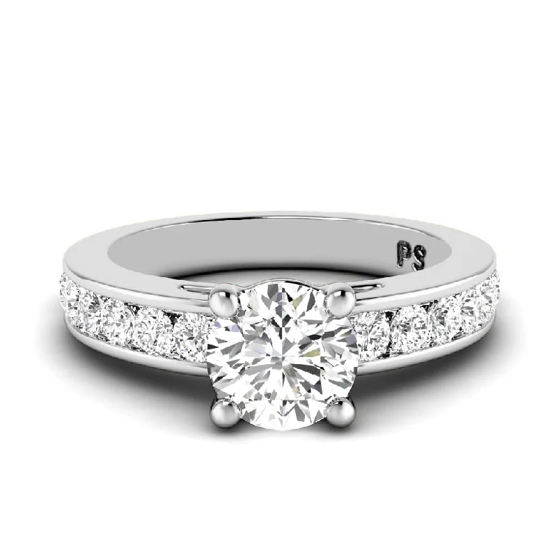 1.15-3.65 CT Round Cut Lab Grown Diamonds - Engagement Ring