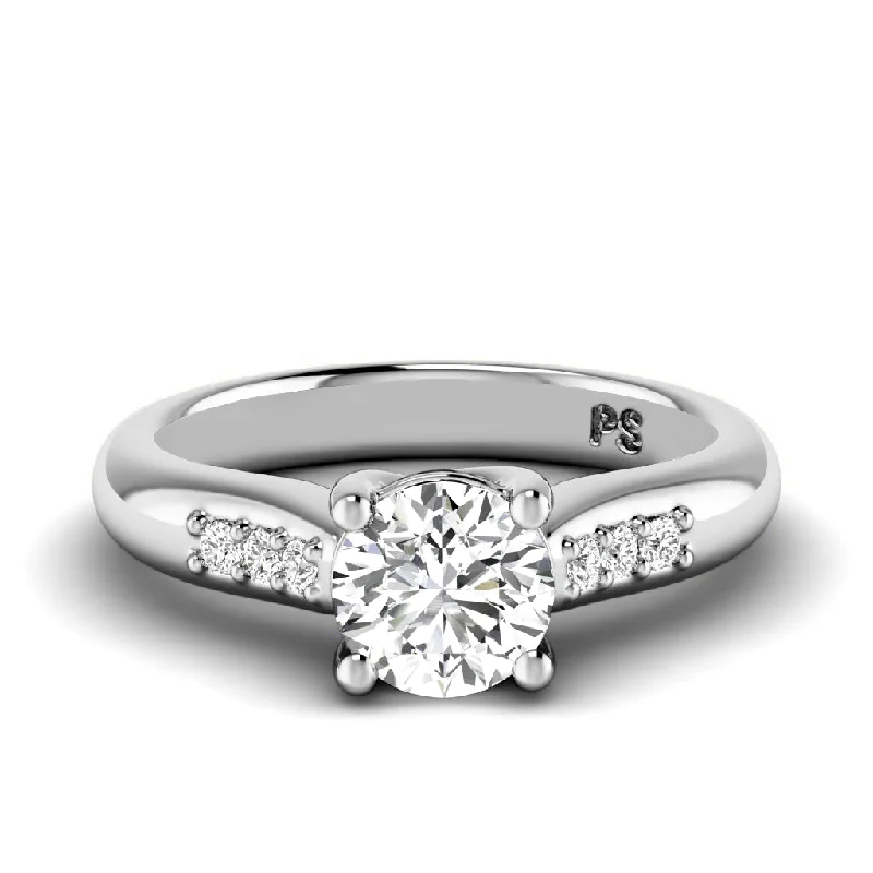 0.60-3.10 CT Round Cut Lab Grown Diamonds - Engagement Ring