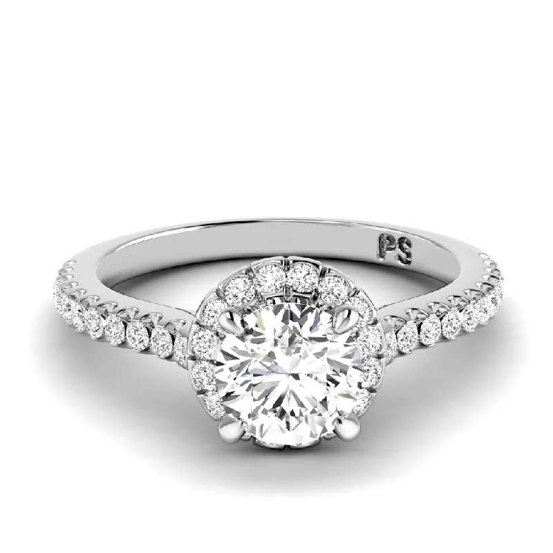 0.85-3.35 CT Round Cut Lab Grown Diamonds - Engagement Ring