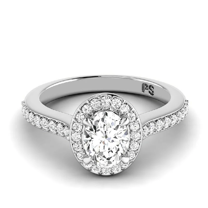 0.80-3.30 CT Round & Oval Cut Lab Grown Diamonds - Engagement Ring