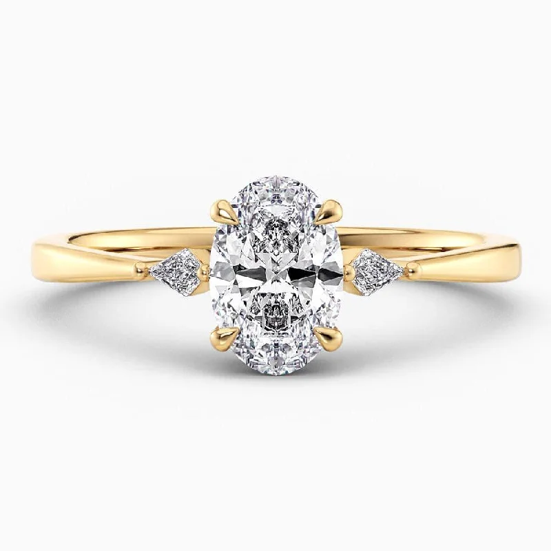 Harlow Three Stone Lab Grown Diamond Engagement Ring