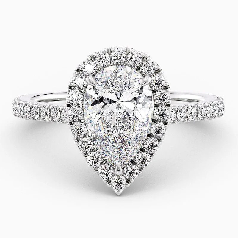 Lorelei Halo Lab Grown Diamond Engagement Ring