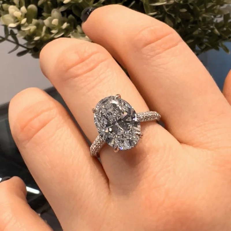 Quinn Hidden Halo Lab Grown Diamond Engagement Ring