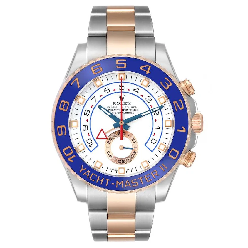 Rolex Yachtmaster II Steel & Rose Gold Mens Watch 116681