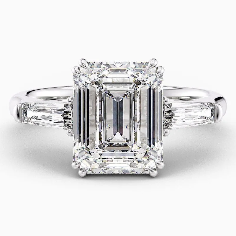 Tessa Three Stone Lab Grown Diamond Engagement Ring