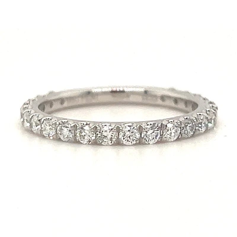 0.75ct Eternal Claw Set Laboratory Diamond Platinum Band