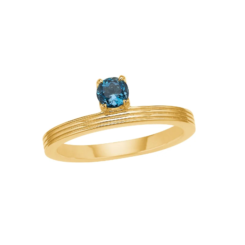 My Precious - Rainbow 10K Gold Ring w. Topaz