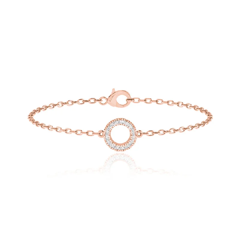 CORA - Circle Of Life Lab Diamond Bracelet 18k Rose Gold