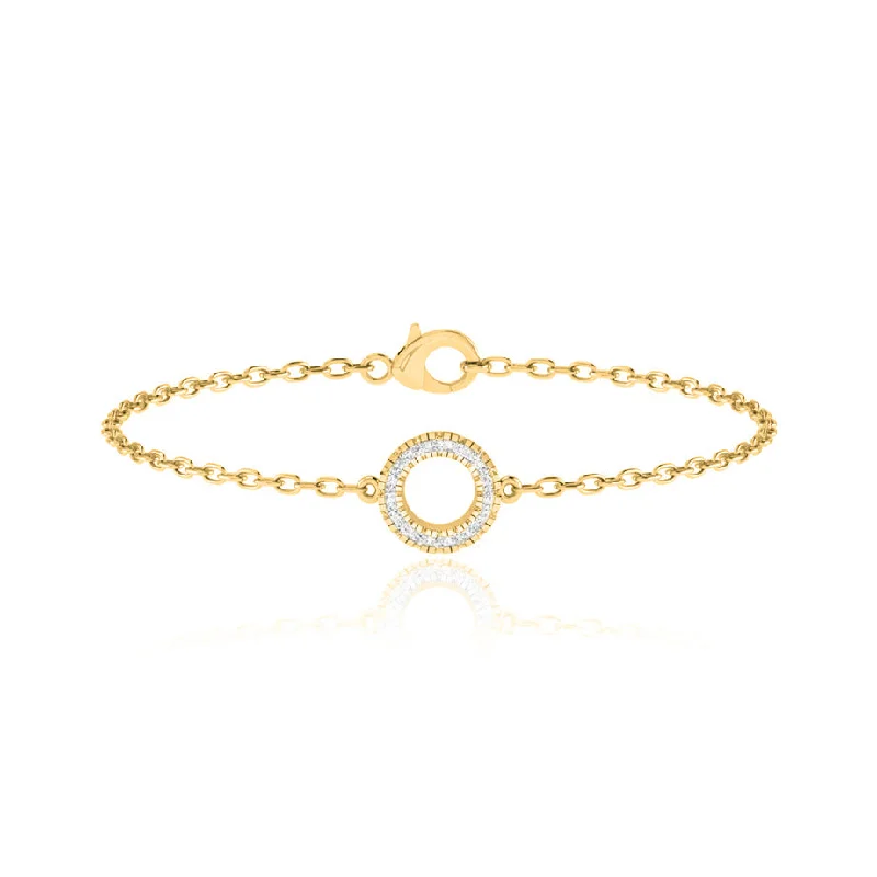 CORA - Circle Of Life Lab Diamond Bracelet 18k Yellow Gold