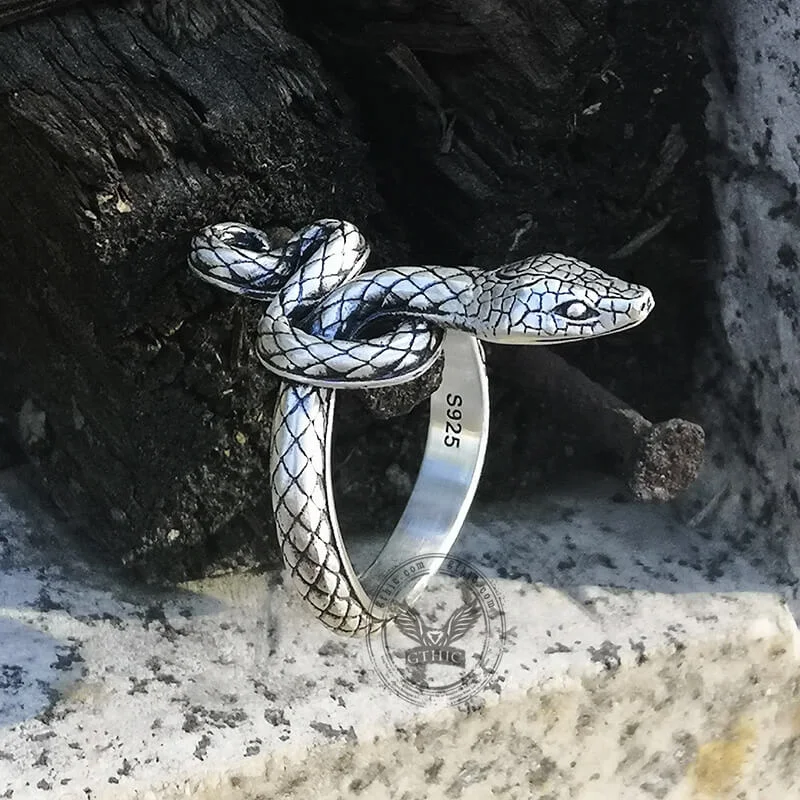 Covetous Silver Serpent Sterling Silver Ring