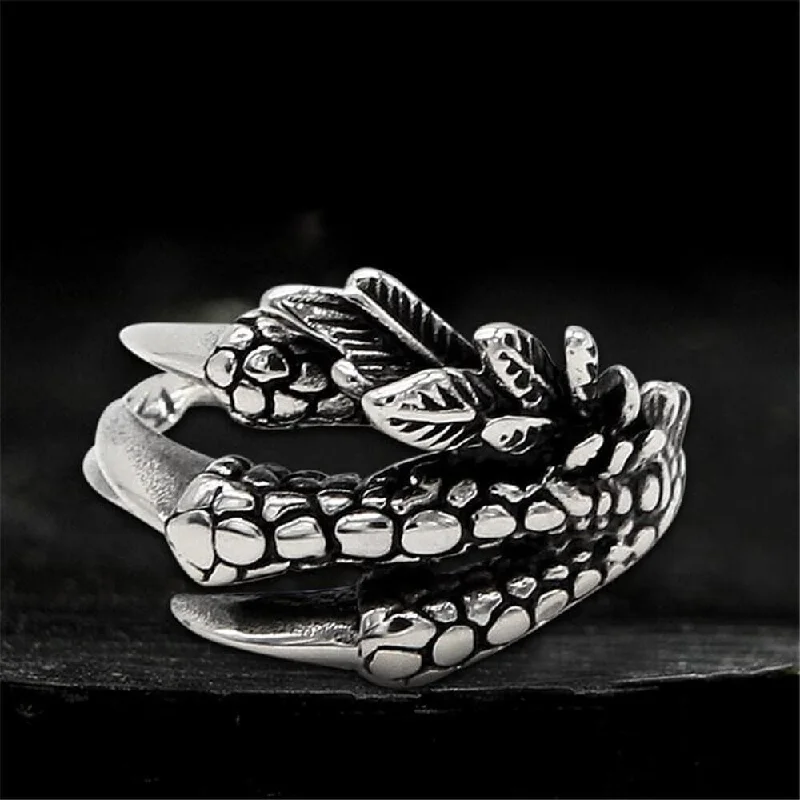 Dragon Claw Stainless Steel Ring