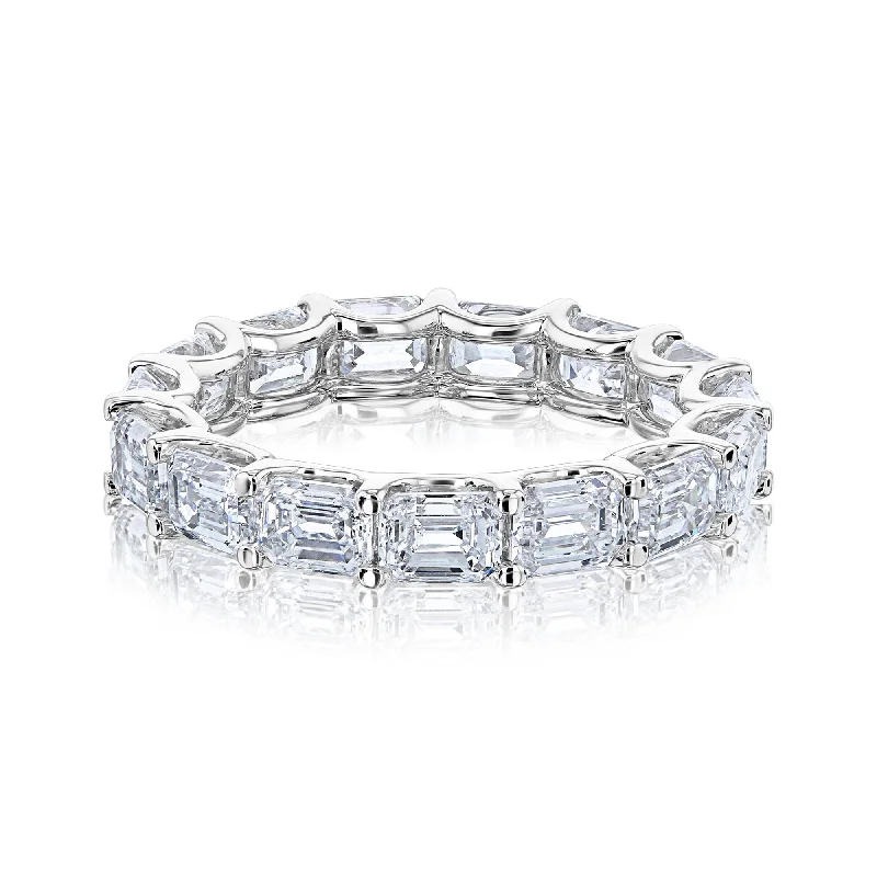 East-West Lab-Grown Diamond Eternity Ring (4x3 mm)