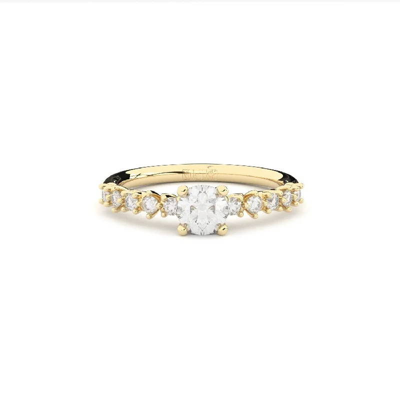 DUO+ 18K Gold Ring w. Lab-Grown Diamonds