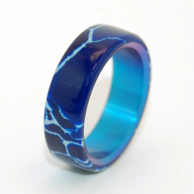 Goblin Ore | Men's Cobalt Stone & Titanium Wedding Ring